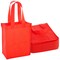 24-Pack Red Reusable Grocery Tote Bags for Shopping - Small Bulk Canvas Bags for Women with Handles